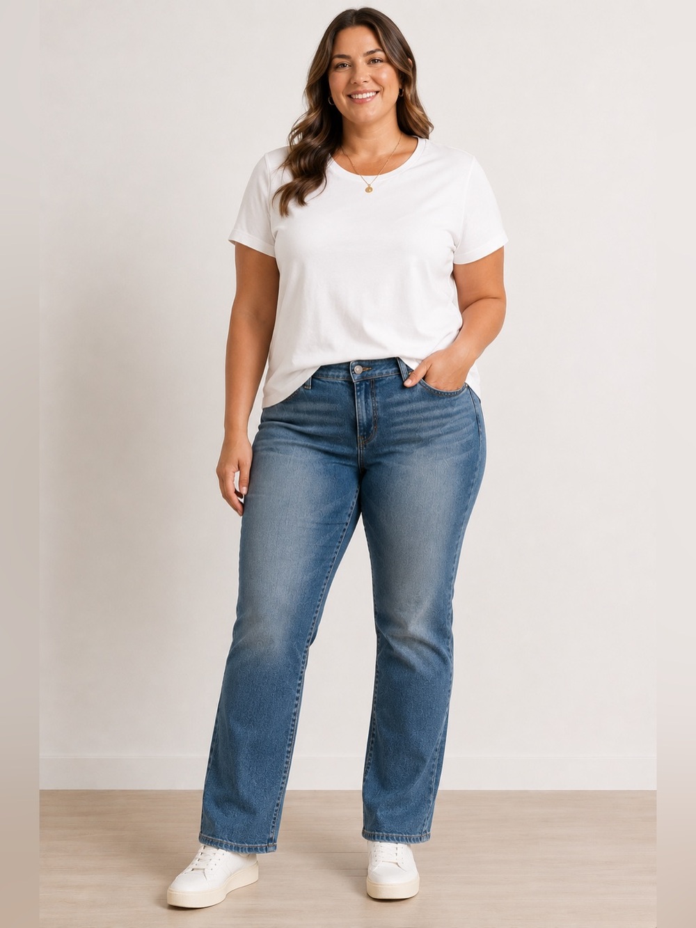GAP Women's Mid Blue Boot-Cut Jeans